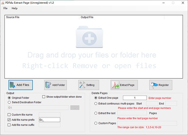 PDFdu  Extract  Page(PDF处理工具)